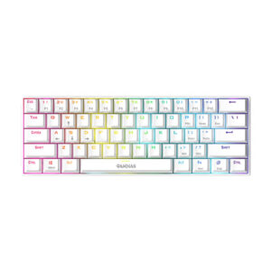Gamdias Hermes E3 Mechanical Keyboard White Color(Red Switch) RGB