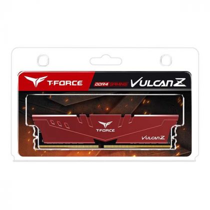 TeamGroup T-Force Vulcan Z 8GB (8GBx1) 3200MHz Red DDR4 CL16 RAM Memory Module